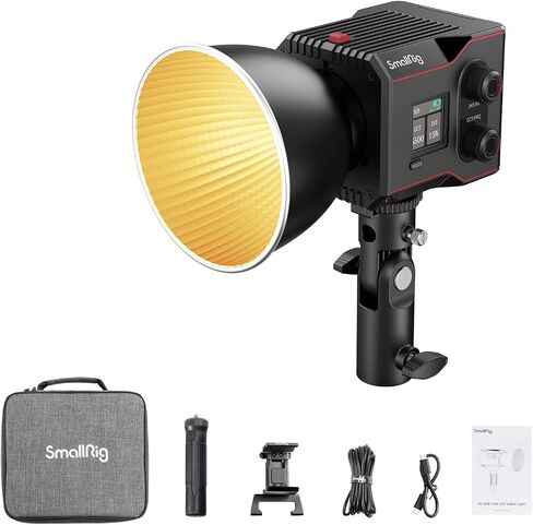SmallRig RC 60B COB Video Light with Built-in 3400mAh Battery & Type-C PD Fast Charging, Handheld Bicolor LED Video Light for Shooting on The Move, Continuous Output Light RC 60B Lite Edition - 4518 in Saudi Arabia