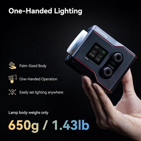 SmallRig RC 60B COB Video Light with Built-in 3400mAh Battery & Type-C PD Fast Charging, Handheld Bicolor LED Video Light for Shooting on The Move, Continuous Output Light RC 60B Lite Edition - 4518 in Saudi Arabia