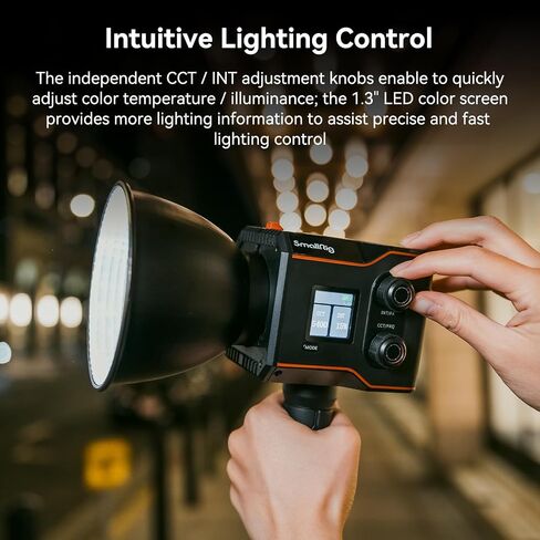SmallRig RC 60B COB Video Light with Built-in 3400mAh Battery & Type-C PD Fast Charging, Handheld Bicolor LED Video Light for Shooting on The Move, Continuous Output Light RC 60B Lite Edition - 4518 in Saudi Arabia