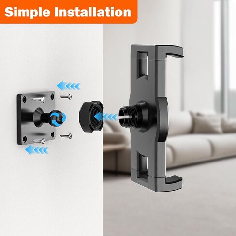 iTODOS Universal Tablet Wall Mount Holder for iPad, iPhone,Kindle Fire HD,Kindle Paper White,Galaxy Tabs,Google Nexus7/11,Switch,e-Reader,360°Adjustment Compatible with 4~12.9 inch Tablet and Phone in Saudi Arabia