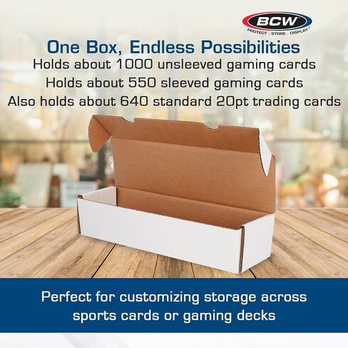 BCW Single Row Gaming Card Storage Box - 1000 Count Card Holder Box - 2 ct in Saudi Arabia