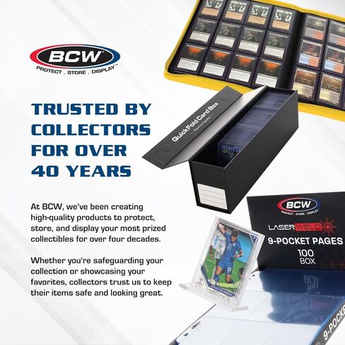 BCW Single Row Gaming Card Storage Box - 1000 Count Card Holder Box - 2 ct in Saudi Arabia