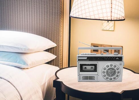 HANNLOMAX HX-601K Portable Radio Cassette Recorder with Bluetooth (Silver) in Saudi Arabia