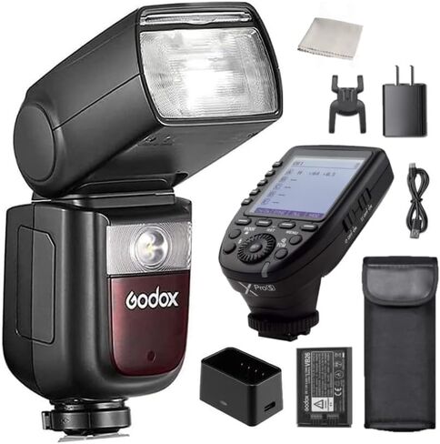 Godox V860III-S & Xpro-S Trigger Set Compatible for Sony Camera 2.4G HSS 1/8000 GN60 1.5s Recycle 480 Full Power Flashes (Godox V860III-S + Xpro-S) in Saudi Arabia