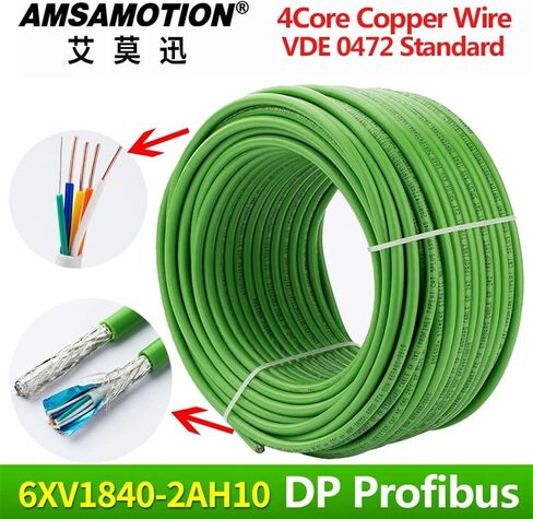 DP Profibus for 6XV1830-0EH10 3EH10 6XV1840-2AH10 Programming Cable Extend Pure Cooper Core 5m 10m(5M,0EH10 2 Cores) in Saudi Arabia