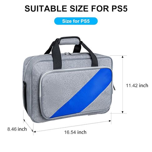 Weldilgit PS5 Carrying Case, Travel Case for PlayStation 5 Console, PlayStation Controllers& Accessories, Waterproof Thickened Protective Bag with Handle in Kuwait