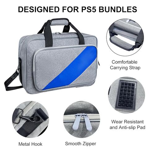Weldilgit PS5 Carrying Case, Travel Case for PlayStation 5 Console, PlayStation Controllers& Accessories, Waterproof Thickened Protective Bag with Handle in Kuwait