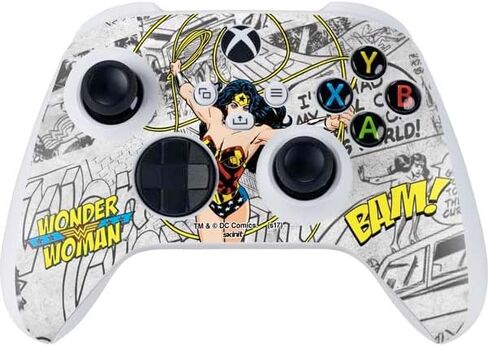 Skinit Skinit Gaming Gaming Skin متوافق مع وحدة التحكم S -Series S Series - مرخص رسميًا DC Comics Wonder Woman Classic Action Design in Kuwait