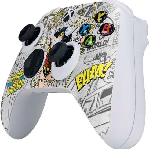 Skinit Skinit Gaming Gaming Skin متوافق مع وحدة التحكم S -Series S Series - مرخص رسميًا DC Comics Wonder Woman Classic Action Design in Kuwait