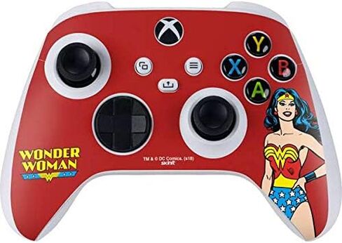 Skinit Skinit Gaming Gaming Skin متوافق مع وحدة التحكم S -Series S Series - مرخص رسميًا DC Comics Wonder Woman Classic Action Design in Kuwait