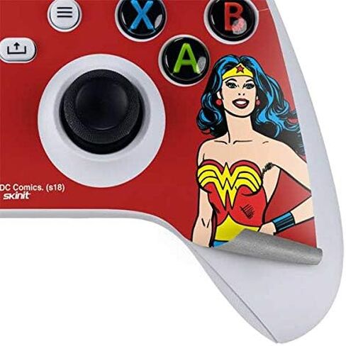 Skinit Skinit Gaming Gaming Skin متوافق مع وحدة التحكم S -Series S Series - مرخص رسميًا DC Comics Wonder Woman Classic Action Design in Kuwait