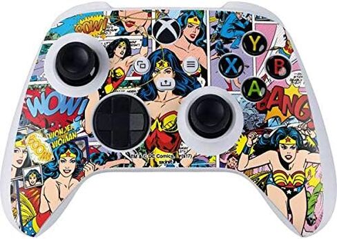 Skinit Skinit Gaming Gaming Skin متوافق مع وحدة التحكم S -Series S Series - مرخص رسميًا DC Comics Wonder Woman Classic Action Design in Kuwait