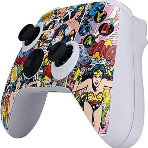 Skinit Skinit Gaming Gaming Skin متوافق مع وحدة التحكم S -Series S Series - مرخص رسميًا DC Comics Wonder Woman Classic Action Design in Kuwait