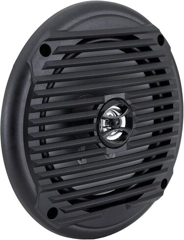RecPro RV Speakers | 6.5" Marine Speaker | Coaxial Style | Color Options | Pair of Speakers (Black) in Saudi Arabia
