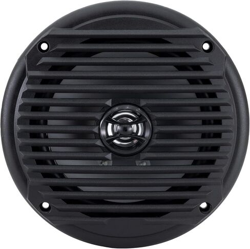 RecPro RV Speakers | 6.5" Marine Speaker | Coaxial Style | Color Options | Pair of Speakers (Black) in Saudi Arabia