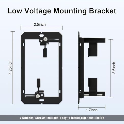 FGB 10 Pack Brush Wall Plate with Low Voltage Mounting Bracket, Cable Pass Through Wall Plate for Wires, Single Gang Cable Access Strap, Wall Socket - White in Saudi Arabia