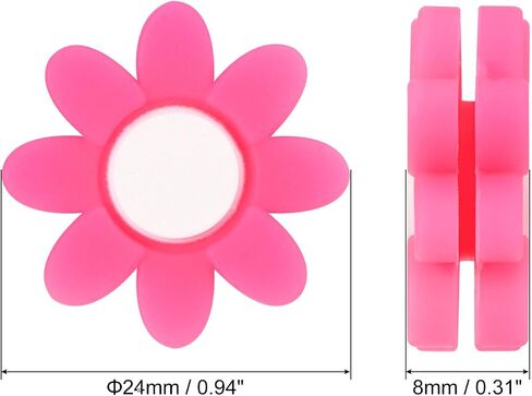 PATIKIL Tennis Racket Dampeners, 3 Pcs Soft Silicone Tennis Racquet Vibration Dampeners for Tennis Gift, White in Saudi Arabia