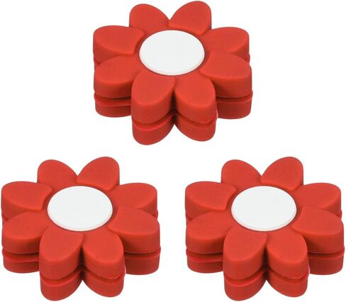 PATIKIL Tennis Racket Dampeners, 3 Pcs Soft Silicone Tennis Racquet Vibration Dampeners for Tennis Gift, White in Saudi Arabia
