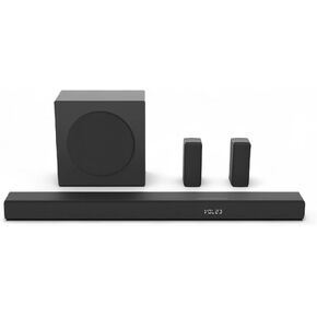 Hisense 5.1 Ch 510W Soundbar with Wireless Subwoofer and 2 Rear Surround Speakers, Dolby Digital Plus and DTX Virtual:X, HDMI eARC, Bluetooth - R651 (Renewed)