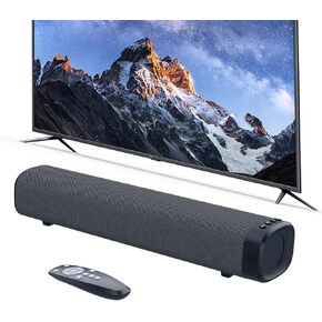 Bluetooth Speaker, Sound Bar for Smart TV, 50W Bluetooth Home Theater Speaker with 3D Surround Sound, Optical/AUX/HDMI Input, Wall Mountable, Compatible with Fire TV Stick, Wall Mountable Soundbar