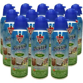 Dust-Off Falcon Professional Electronics Air Duster ، 12 OZ. علب ، 12 عبوات