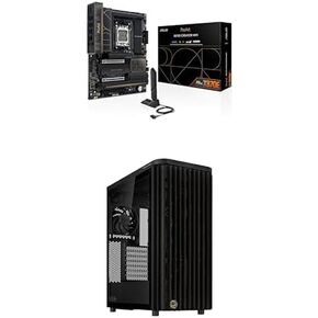 Bundle of ASUS ProArt X870E-CREATOR WiFi AMD AM5 ATX Motherboard PCIe® 5.0 x16 Slots, DDR5, WiFi 7, Four M.2 Slots + ASUS ProArt PA401 Wood Edition ATX Mid-Tower Case Tempered Glass, Power Button Lock