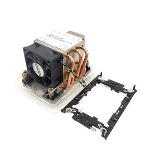 LGA4189 2U Active CPU Cooler with 5 Copper Heatpipes 6025MM PWM Double Ball Fan TDP Up to 300W for 4189 Platform(with Bracket_Fixed Color)