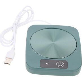 Cabilock Coffee Mug Warmer USB Heating Coaster for Home Office Present for Tea Coffee Lovers Easy to Clean Surface Multi Functional Warmth Dark Night
