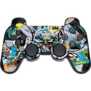 Skinit Decal Gaming Skin for PS3 Dual Shock Wireless Controller - Officially Licensed Warner Bros Batman Comic Book Design