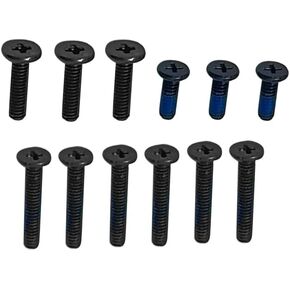 Zahara Black Lower Bottom Base Cover Case Screws Replacement for ASUS ROG GA503 GA503R GA503G GA503RW GA503RM GA503RS / 7 Long and 7 Short in Set