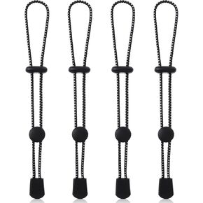4 Pcs Backpack Hiking Poles Holder Fixing Buckle Elastic Rope Adjustable Fixing Elastic Rope Hanger Attachement Lanyard for Back Pack Stick