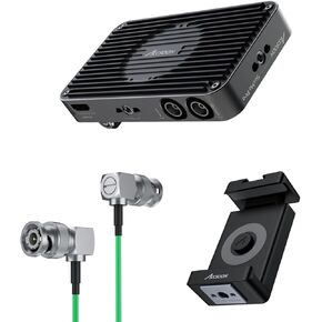 Accsoon Seemo Pro SDI/HDMI to USB C Video Capture Adapter with ACC06 Phone Clamp and SDI Cable