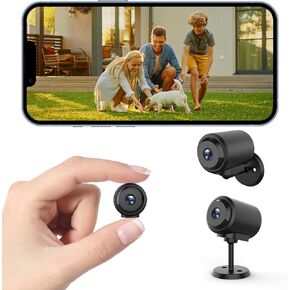 Mini Camera,HD Security Camera WiFi Wireless Cameras SD Card Storage & App Control,Wireless Surveillance,Motion Detection and Night Vision for Indoor