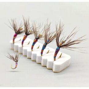 Pack of 8 Tenkara Flies Sakasa Kebari Style of Fly Fishing Flies for Trout Grayling