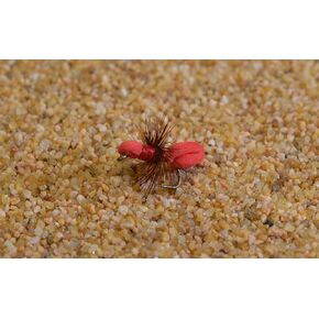 Red Foam Ant Dry Fly Tied on Mustad Signature Fly Hooks - 12 Flies