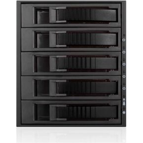 i-Star BPU-350HD-BLACK 3X 5.25 to 5X 3.5 2.5" 12Gb/s HDD SSD Hot-swap Rack