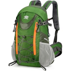 Hiking Backpack,Camping Backpack,35L Water Resistant Hiking Daypack,Lightweight Travel Daypack, Green