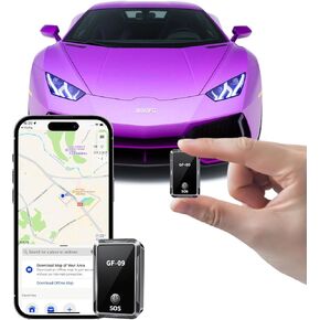 Mini GPS Tracker, GPS Tracker for Vehicles, Global Real-Time Positioning, iOS and Android Compatible, No Monthly Fee, Suitable for Vehicles, The Elderly, Children, Pets (Black)