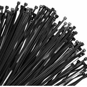Cable Zip Ties, 250PCS Multi-Purpose Nylon Zip Ties, 4 Inch Self Locking Cable Ties,Self-Locking Wire Ties used for home, garden, garage,indoor and outdoor.Black Cable Ties