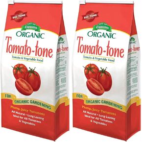 Espoma Tomato Tone Organic Fertilizer - 2 Pack ، 4 lb. bag لكل منهما ، مثالي للطماطم ، يمنع تعفن نهاية الزهر ، التغذية المتوازنة الكاملة