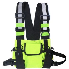 Multi-Pocket Chest Rig Bag Utility Vest Chest Bag for Men Hip Hop Chest Pack
