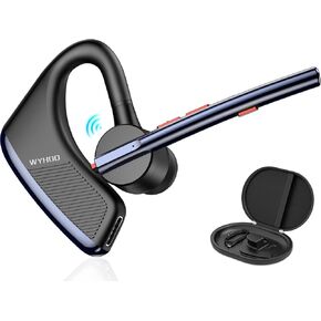 سماعة Bluetooth Headset v5.2 ، سماعة الأذن Bluetooth اللاسلكية مع 24 ساعة Talktime CVC8.0 إلغاء سماعات الرأس غير اليدين