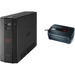 APC UPS 1500VA UPS Battery Backup and Surge Protector, BX1500M Backup Battery Power Supply, AVR, Dataline Protection & UPS Battery Backup for Computer, BE550G Surge Protector with Battery Backup