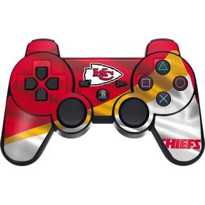 Skinit Decal Gaming Skin Compatible with PS3 Dual Shock Wireless Controller - Officially Licensed NFL Kansas City Chiefs Design
