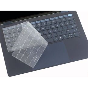 Keyboard Skin Compatible for 2024 2025 HP OmniBook Ultra Flip AI 14" 14t-fh000, 14-fh 14-fd Series, HP Spectre x360 2-in-1 16" 16-aa 16t-aa Series, HP EliteBook Ultra G1i 14" Notebook (Clear)