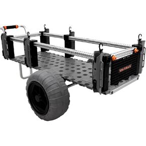 Yakattack Sandrig Surf Beach Cart | شاق 20 "× 54" نقل التروس مع إطارات البالون 16 "| تصميم قابل للتعديل لصيد الأسماك والتخييم والرحلات الشاطئية |