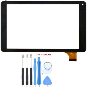 Screen Digitizer Panel for Digiland Dl700D Digiland Dl721-RB 7 Inch Tablet PC (Black)