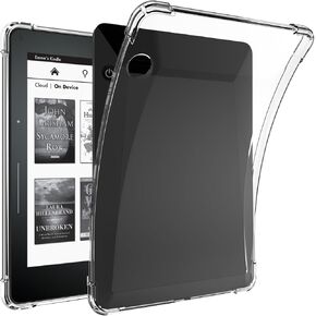 BOZHUORUI Clear Case for Kindle Voyage e-Reader - Lightweight TPU Transparent Flexible Soft Back Cover (Clear)