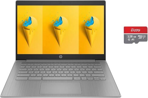 HP 14" Chromebook for Student and Business, HD Thin and Light Chromebook Laptop, Intel Celeron N4120, 16GB RAM, 192GB Storage (64GB eMMC+5ave 128GB Flash Memory), HDMI, Wi-Fi, Chrome Os, Rose Gold in Saudi Arabia