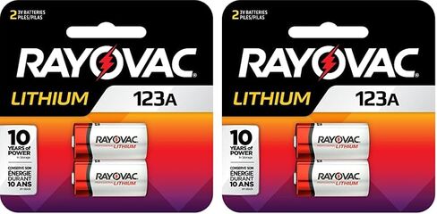 Rayovac 3V Batteries, Photo 3 Volt Battery Lithium, 2 Count (Pack of 2) in Kuwait